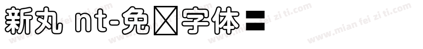 新丸 nt字体转换